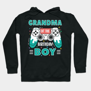 grandma Of The Birthday Boy Video Game B-day Gift For Boys Kids Hoodie